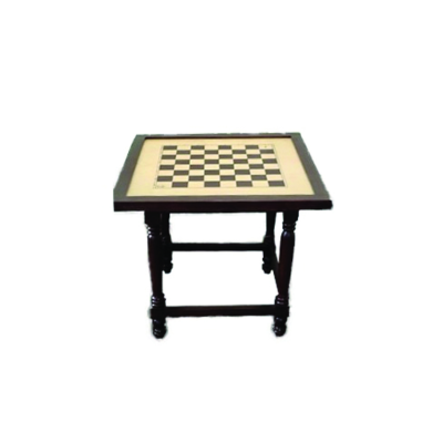 CHESS TABLE WOODEN IN POLISH FINISH WITH HEAVY QUALITY CHESSMEN  
