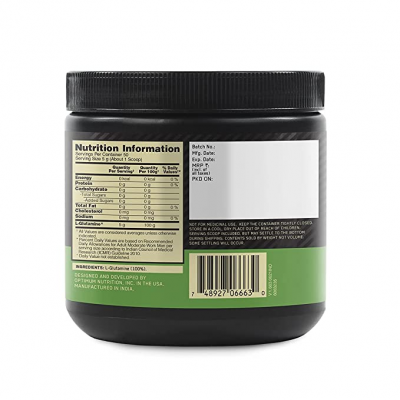 OPTIMUM NUTRITION L-GLUTAMINE POWDER, AMINO ACID SUPPORT & MUSCLE RECOVERY