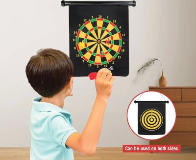 DOUBLE SIDED MAGNETIC DART BOARD