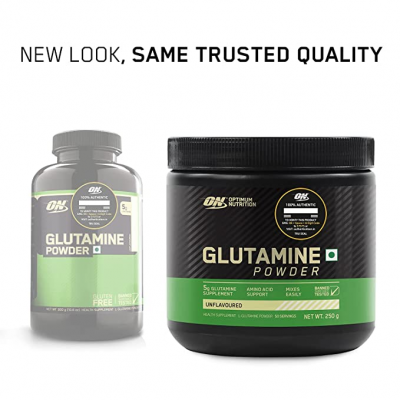 OPTIMUM NUTRITION L-GLUTAMINE POWDER, AMINO ACID SUPPORT & MUSCLE RECOVERY