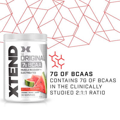 Scivation Xtend BCAAs Powder for Adults - 402gm, 30 Servings (Watermelon)