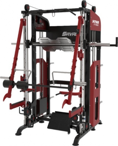 SAVAGE FUNCTIONAL TRAINER CUM SMITH MACHINE CUM MULTI GYM VIVA FITNESS