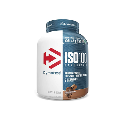 Dymatize Nutrition ISO 100 Whey Protein Isolate Powder - 2.26 kg (Gourmet Chocolate)