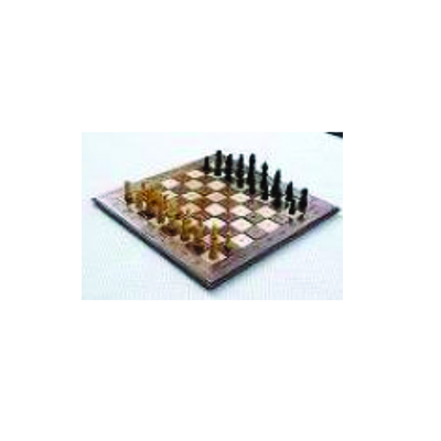 WOODEN CHESS BOARD WITH HEAVY PVC CHESS MEN 