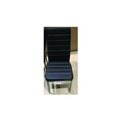 STEEL CHAIR WITH LEATHERITE UPHOLSTRY