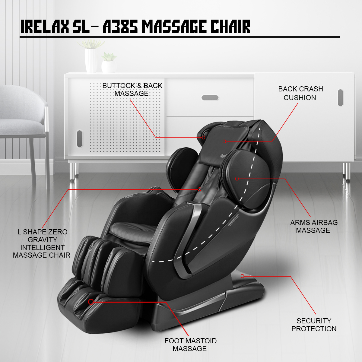 IRELAX SL A385 MASSAGE CHAIR