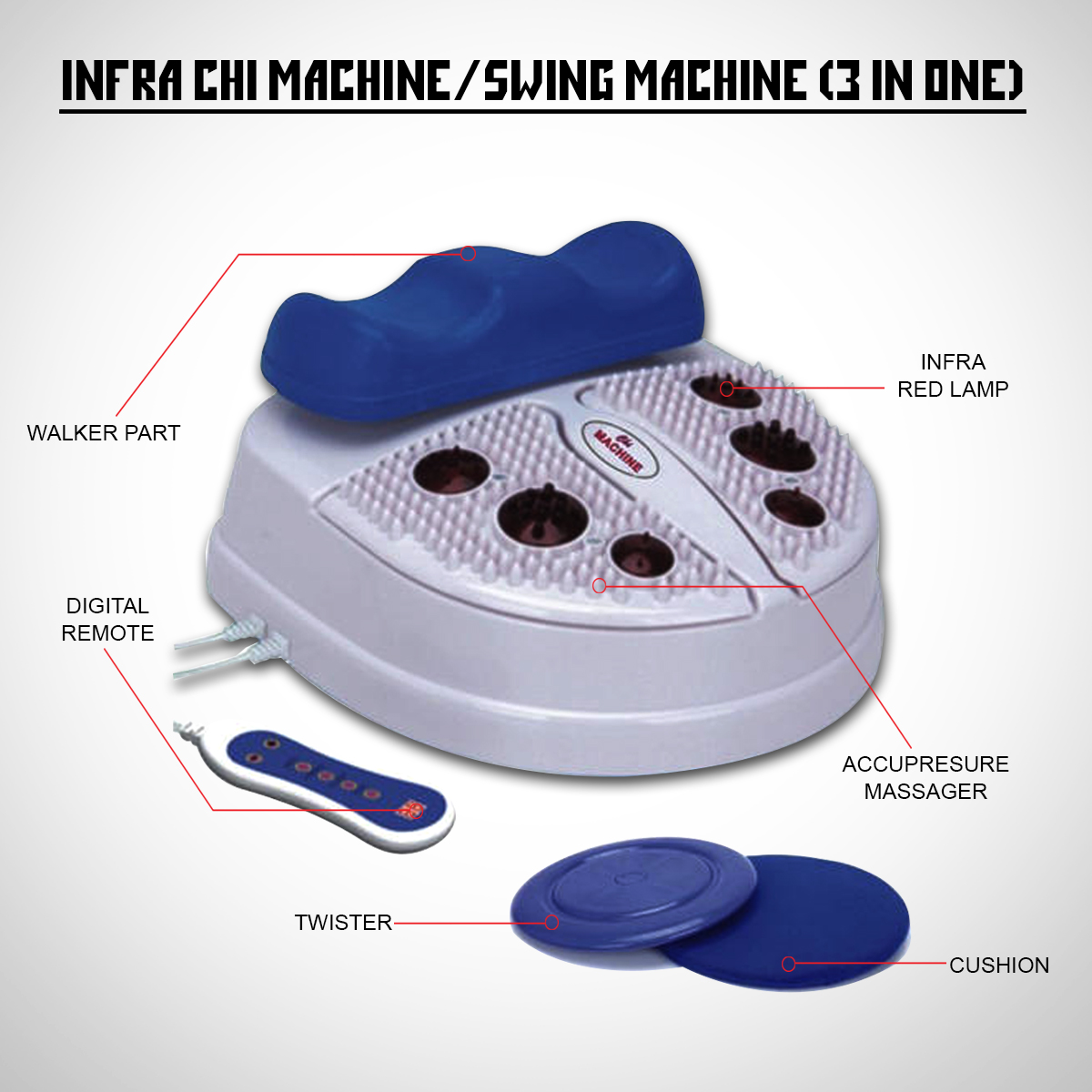 INFRA CHI MACHINE / SWING MACHINE (3 IN ONE)