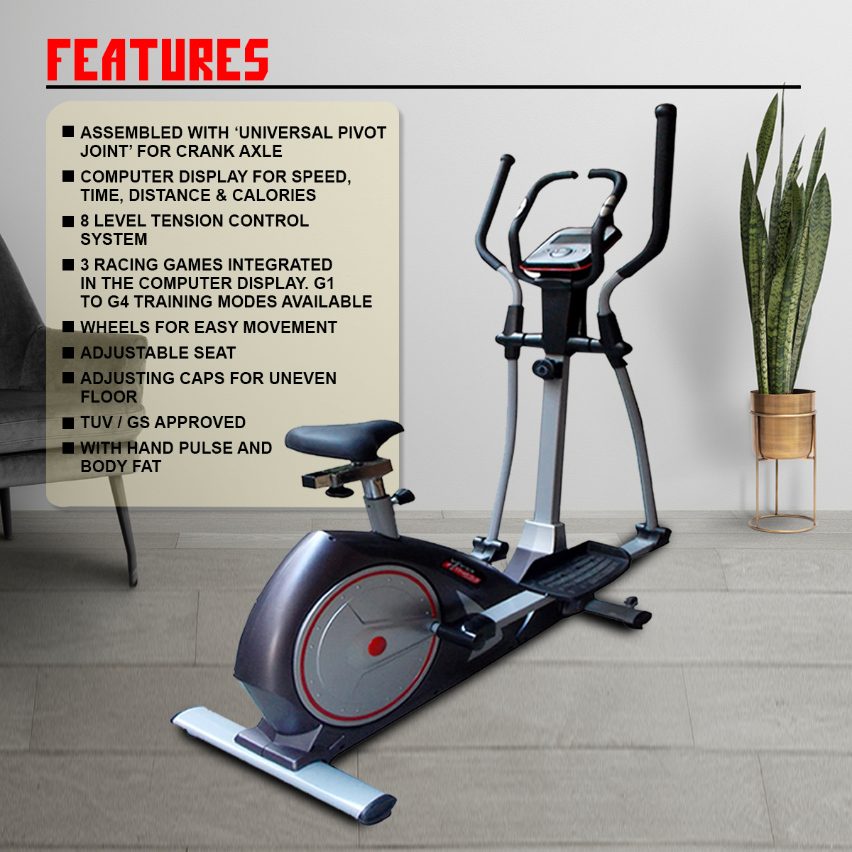 Viva fitness outlet cross trainer