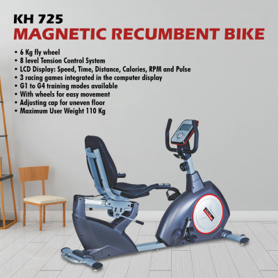 VIVA FITNESS KH 725 MAGNETIC RECUMBENT BIKE