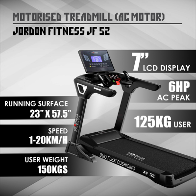 CALIFORNIA/JORDAN FITNESS JF 52 LIGHT COMMERCIAL TREADMILL