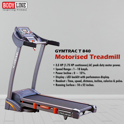 Motorised Treadmill GYMTRAC T 840