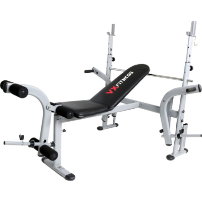 VIVA FITNESS VX-3500 OLYMPIC WEIGHT BENCH WITH LEG CURL & LEG EXTENSION