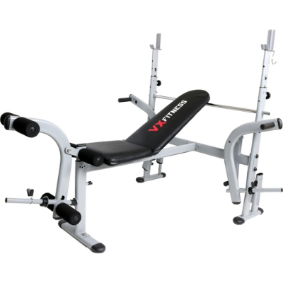 VIVA FITNESS VX 3500 OLYMPIC WEIGHT BENCH WITH LEG CURL & LEG EXTENSION