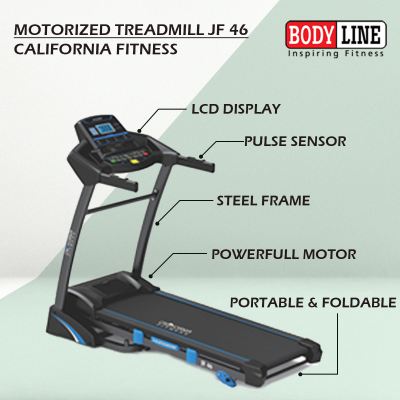 CALIFORNIA/JORDAN FITNESS JF 46 MOTORISED TREADMILL