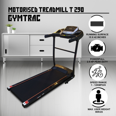 GYMTRAC T290 MOTORISED TREADMILL