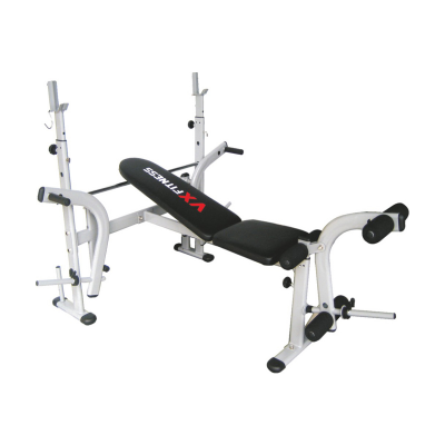 VIVA FITNESS VX 3500 OLYMPIC WEIGHT BENCH WITH LEG CURL & LEG EXTENSION