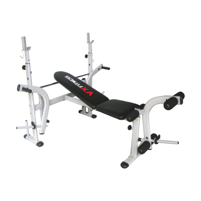 VIVA FITNESS VX-3500 OLYMPIC WEIGHT BENCH WITH LEG CURL & LEG EXTENSION