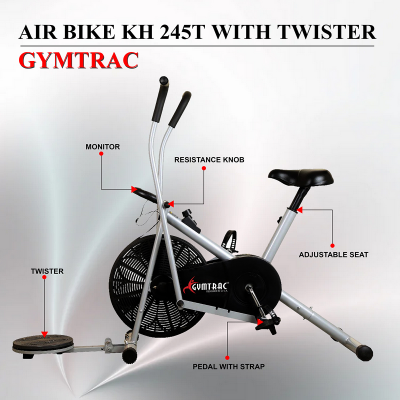 GYMTRAC KH 245T AIR BIKE WITH TWISTER