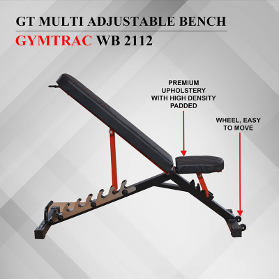 GYMTRAC WB 2112 GT MULTI ADJUSTABLE BENCH