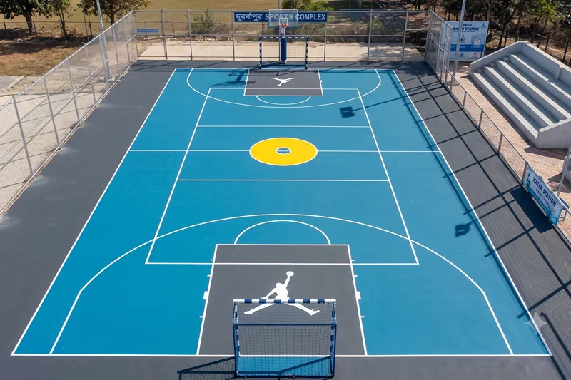 Multi Sports Courts Acrylic Flooring
