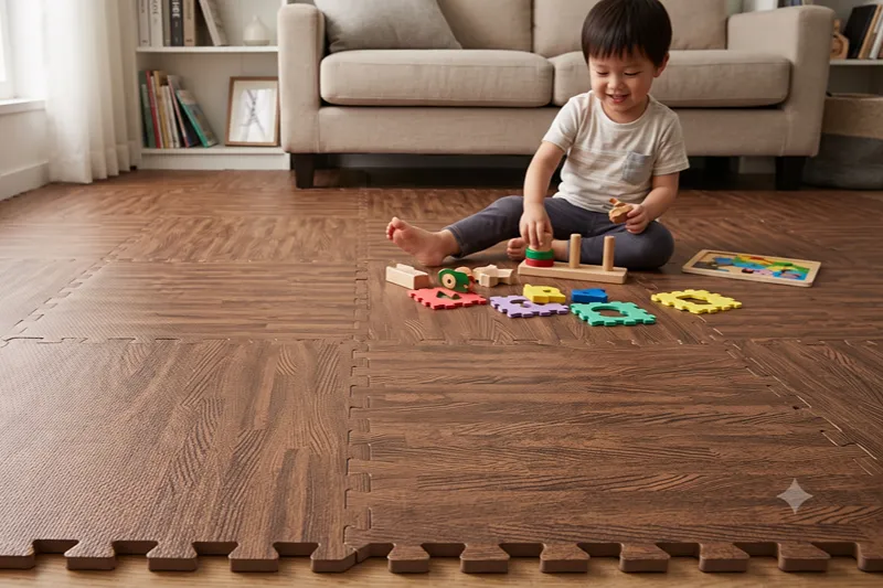 Wood-Grain & Textured EVA Foam Tiles - Bodyline Sports