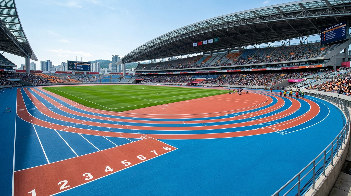 Athletic Running Track Multi Layer Architecture