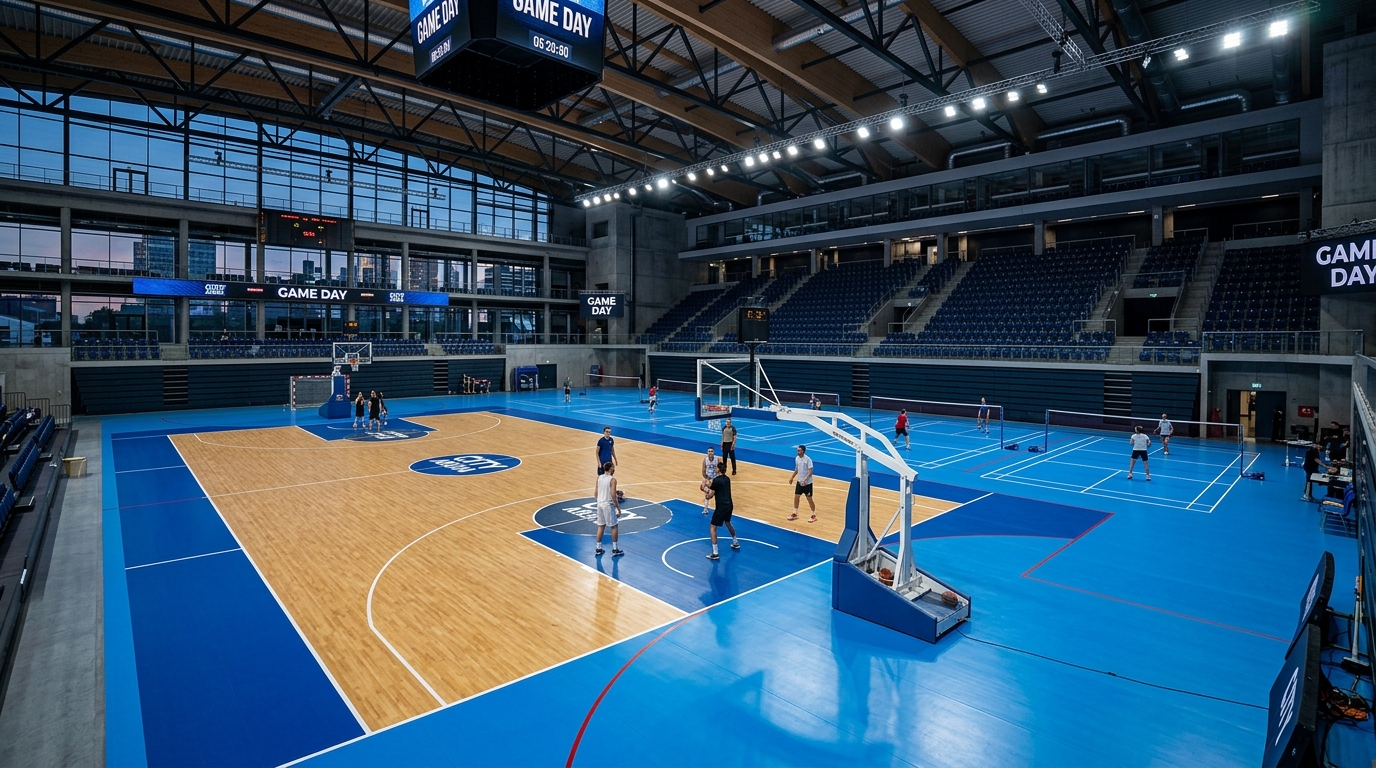 Vinyl Sports Flooring Multi-Layer Cushion Architecture