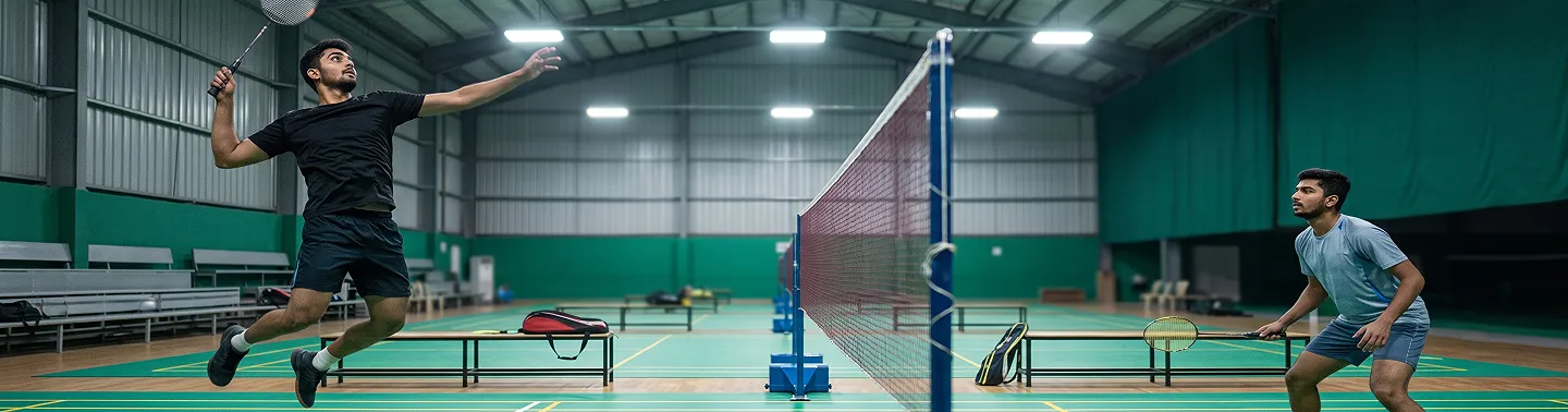 Modern Badminton Court & Equipment by Bodyline Sports